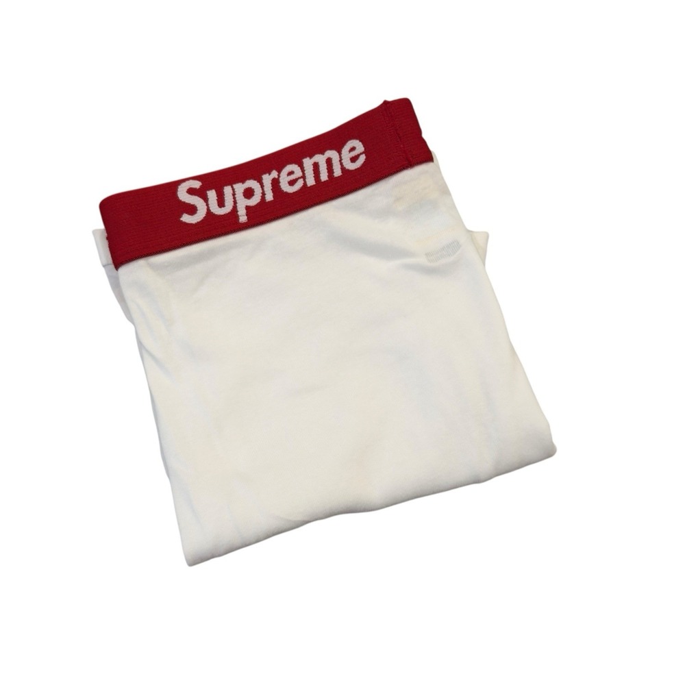 Supreme x Hanes Pack of 4 NEW Men's Size Large White 100% Cotton Boxer Briefs